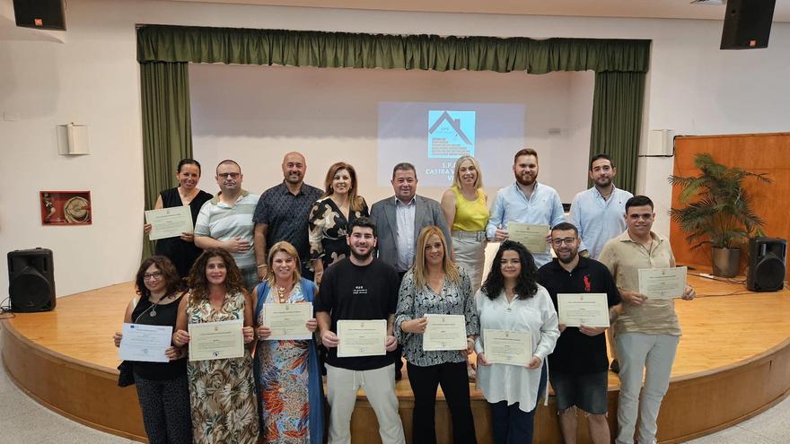 Doce alumnos logran el certificado de profesionalidad en la escuela Castra Vinaria