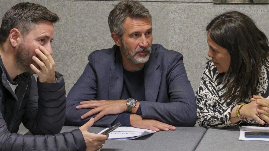 Alcaldes socialistas de la comarca en un pleno anterior. |  I. Abella