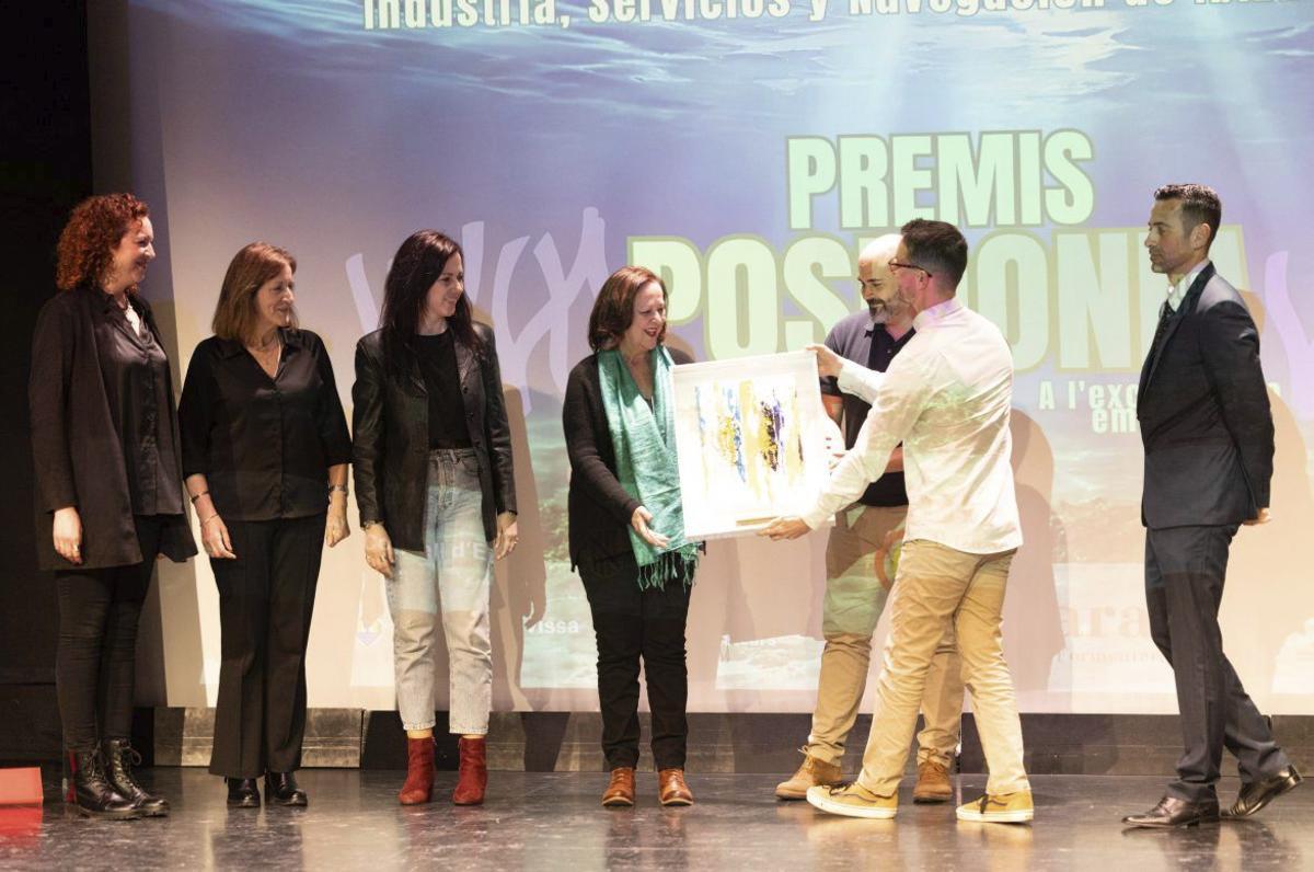 Marisina Marí da su discurso de agradecimiento. | FOTOS DE VICENT MARÍ