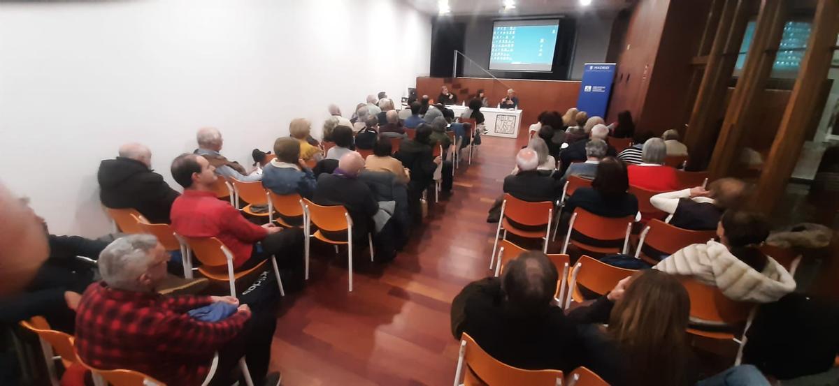 Sala de la biblioteca Iván de Vargas de Madrid donde se celebró el encuentro de expertos.