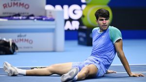 Carlos Alcaraz, tras su derrota contra Sasha Zverev en las ATP Finals de Turín.