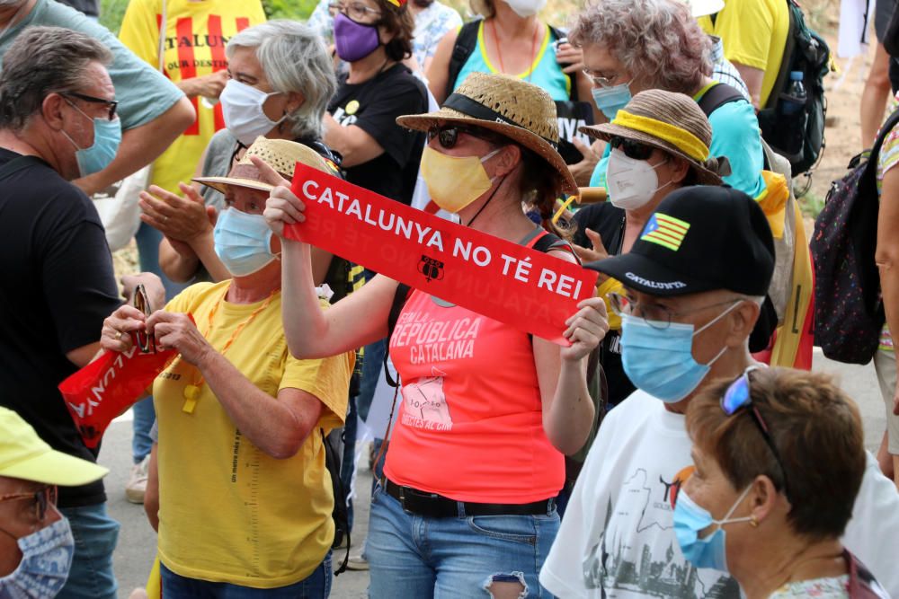 Protestes en contra de la visita dels reis a Catalunya