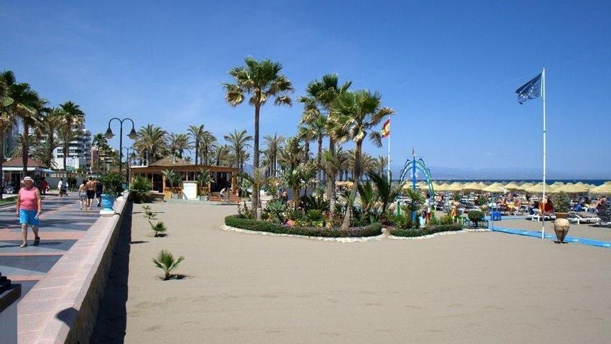 Paseo y playa de Torremolinos.