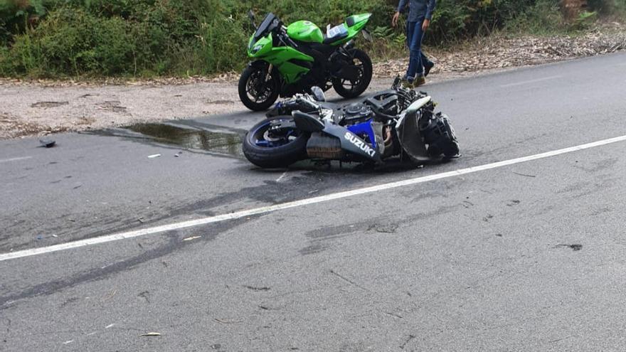 Muere el joven motorista herido grave en la carretera que une Tui y Gondomar