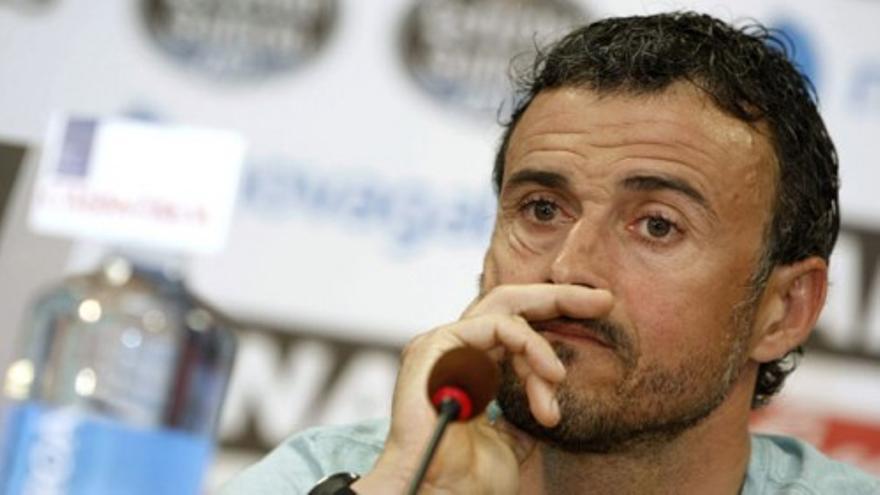 Luis Enrique se despide del Celta