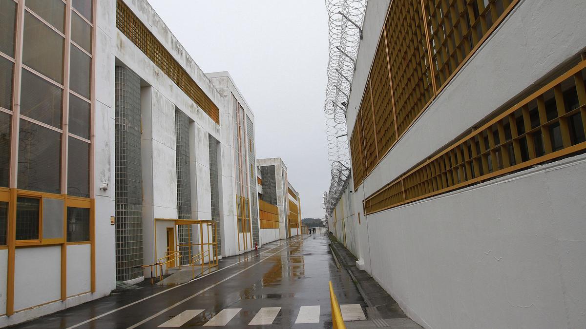 Perímetro interior de seguridad en el centro penitenciario de Pereiro.