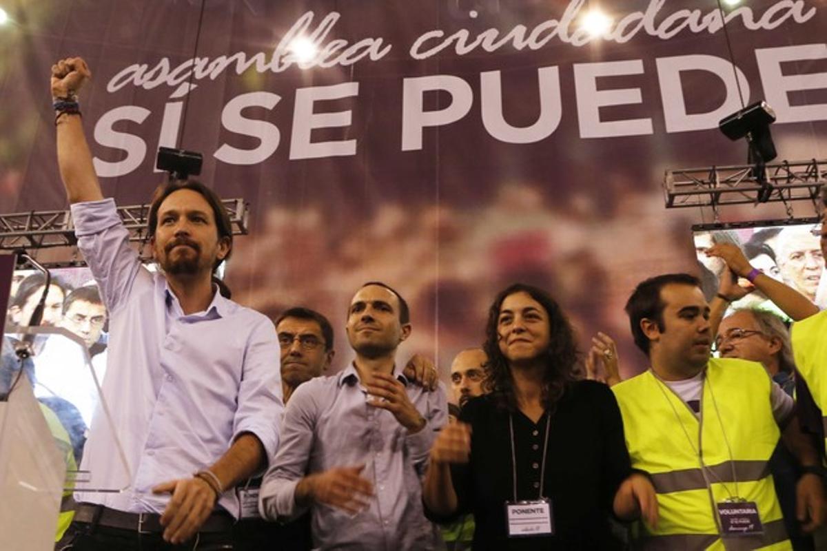 Asamblea ciudadana de PODEMOS en Madrid