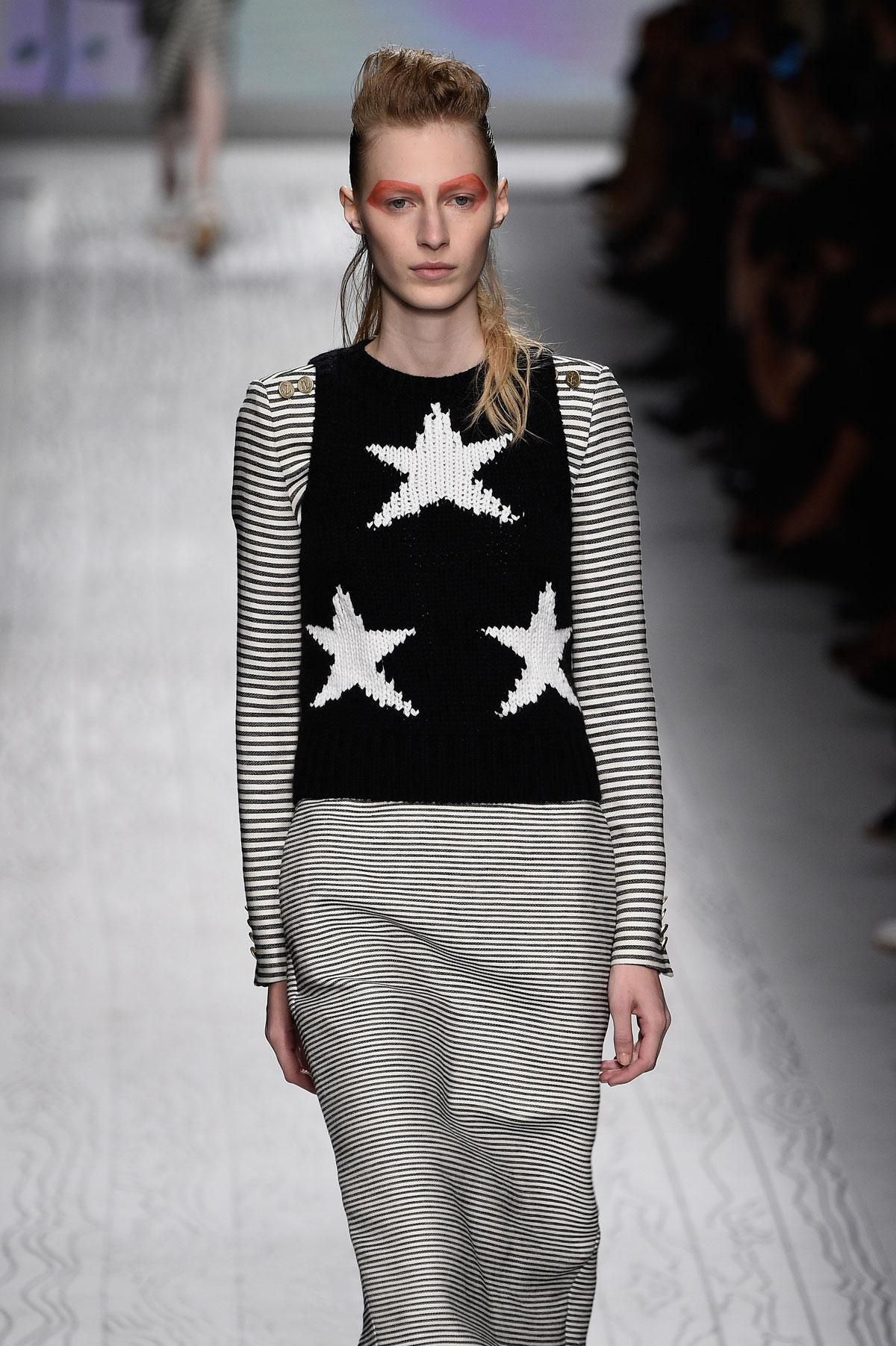 MFW: Max Mara Primavera/Verano 2016, jersey sin tirantes de estrellas