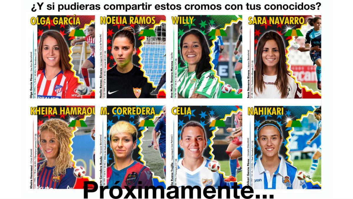 Esta mujer española creó los cromos de fútbol de la liga femenina