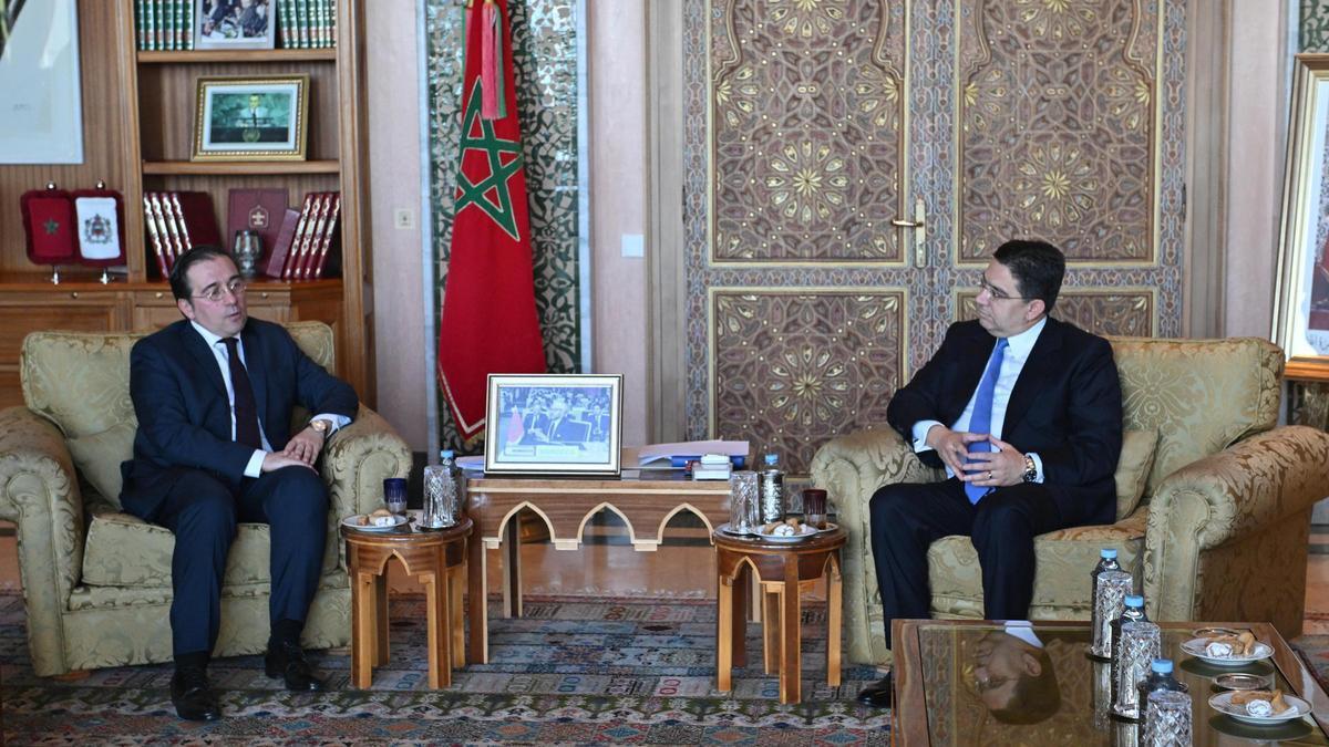 Ministros de Exteriores de España y de Marruecos.