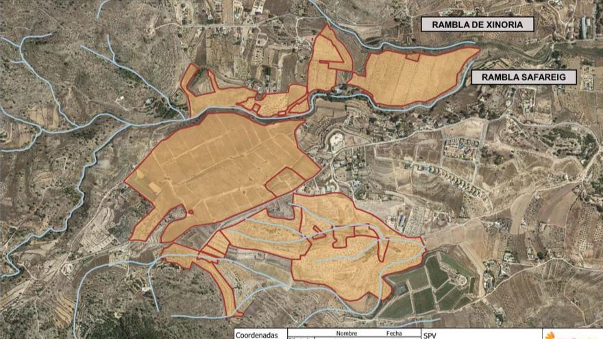 Plano del proyecto solar Salinetas II de Monóvar.