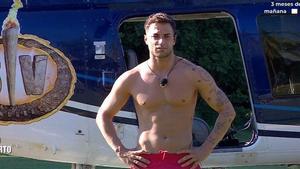 Montoya en el helicóptero de Supervivientes