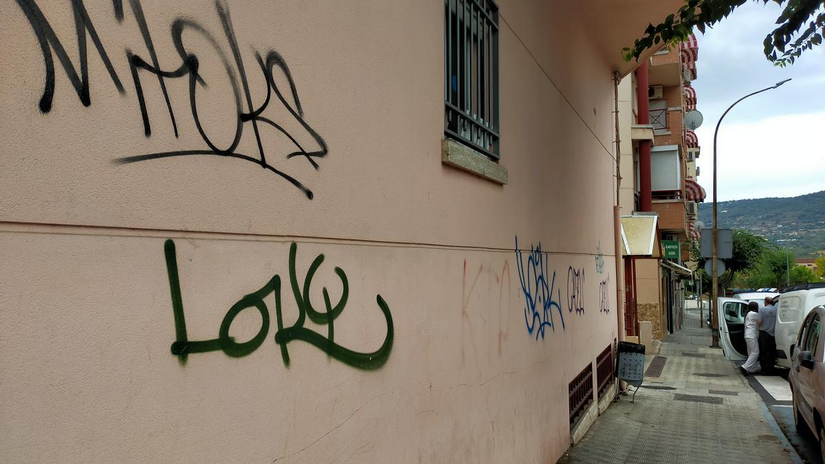 Una pintada del grafitero &#039;Loky&#039;, para el que la Fiscalía pide cuatro años de prisión.