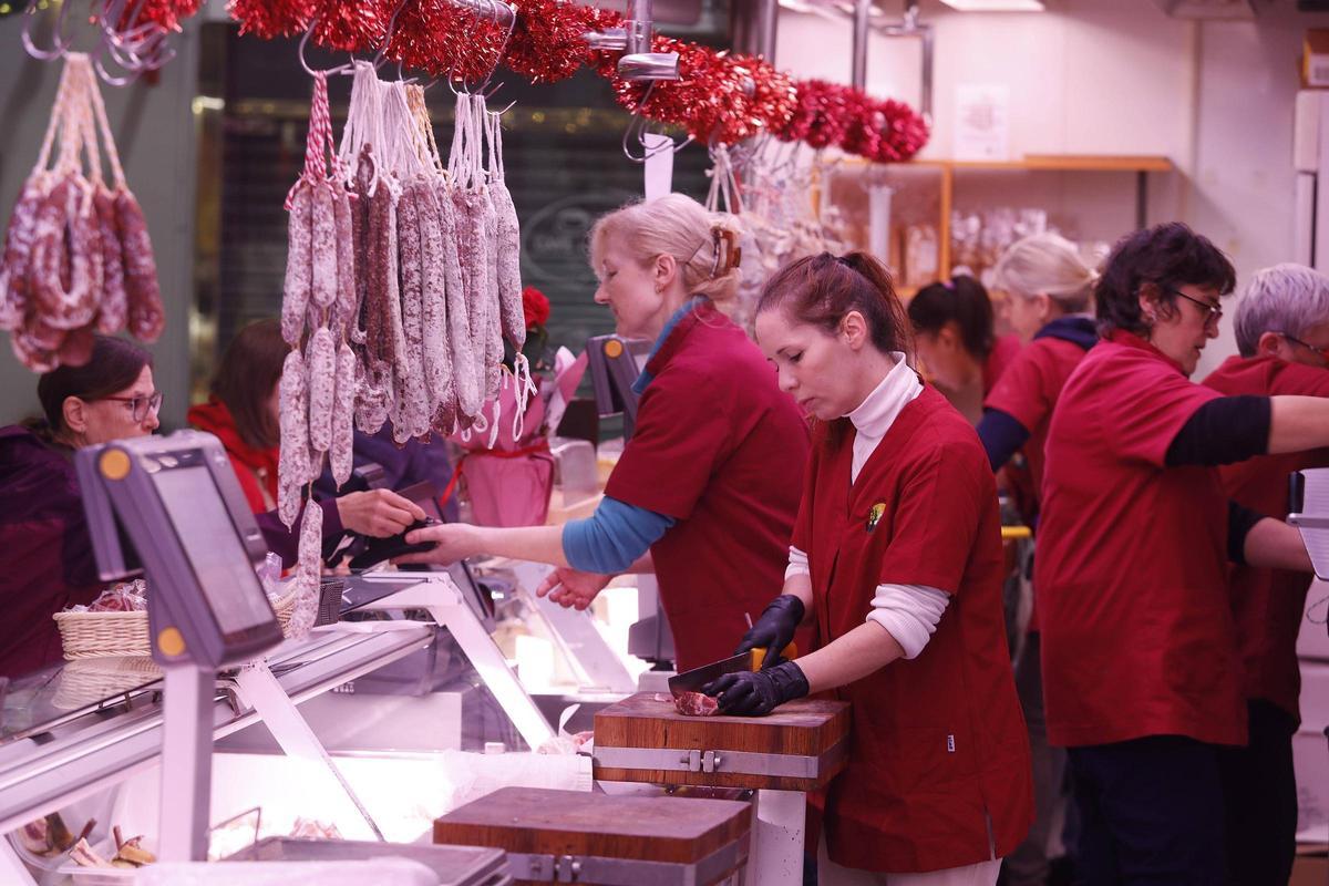 Una parada del Mercat del Lleó, en una imatge d'arxiu.