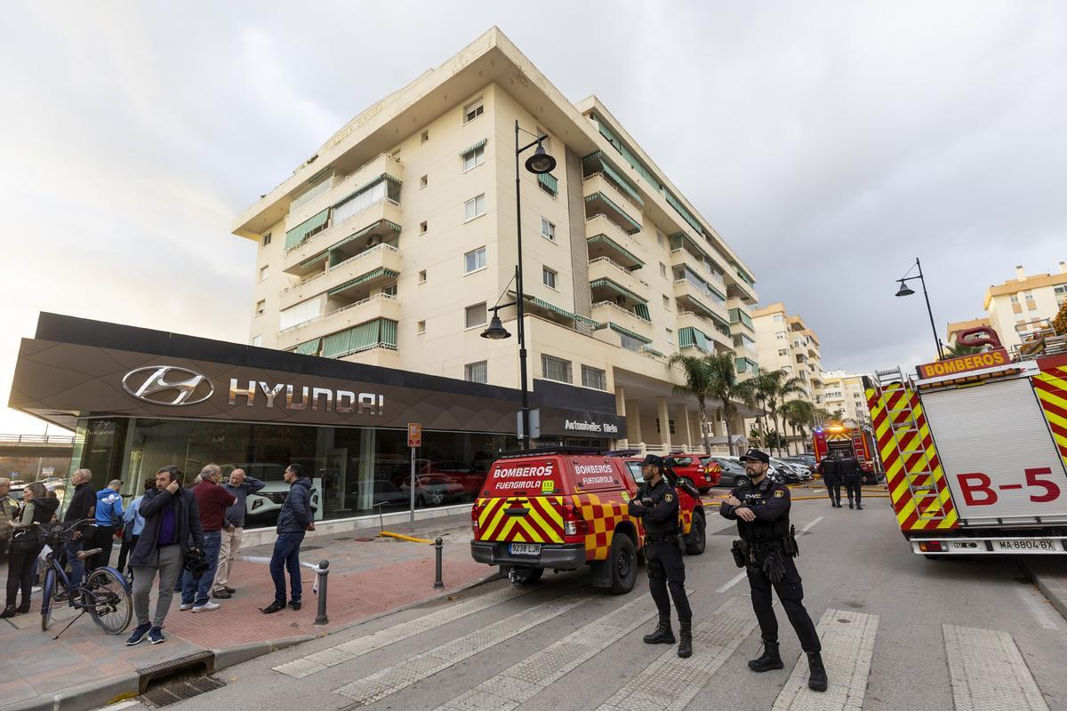 Incendio de una vivienda en Fuengirola.