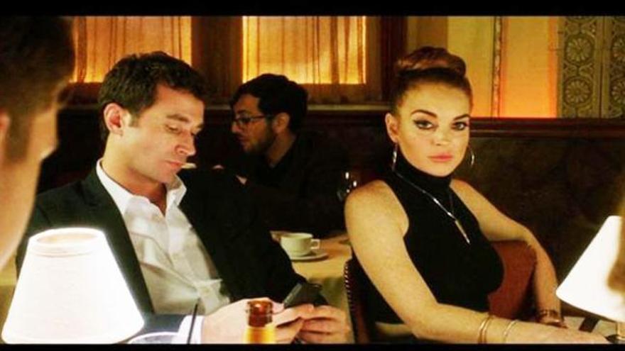 Lohan en una escena del film.