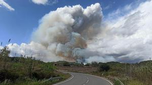 Declarat un incendi forestal a Bonastre (Tarragona)