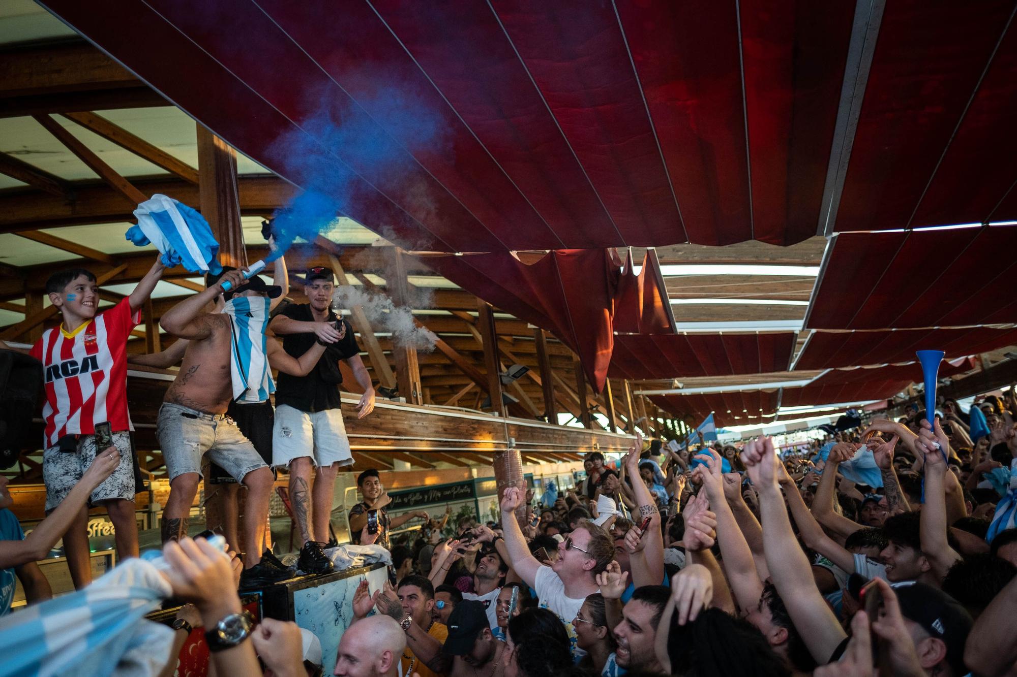 Celebración del Mundial de los argentinos afincados en Tenerife