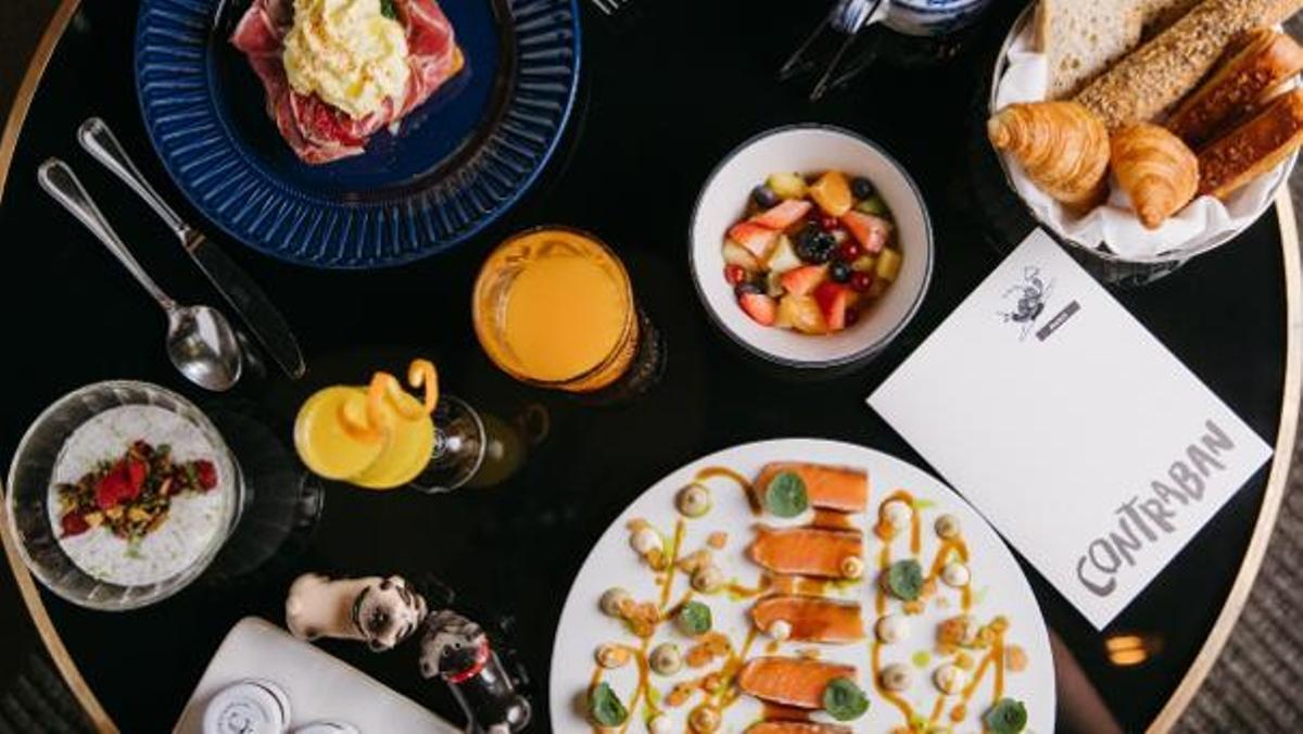 Platos del 'brunch' de fin de semana del restaurante Contraban.