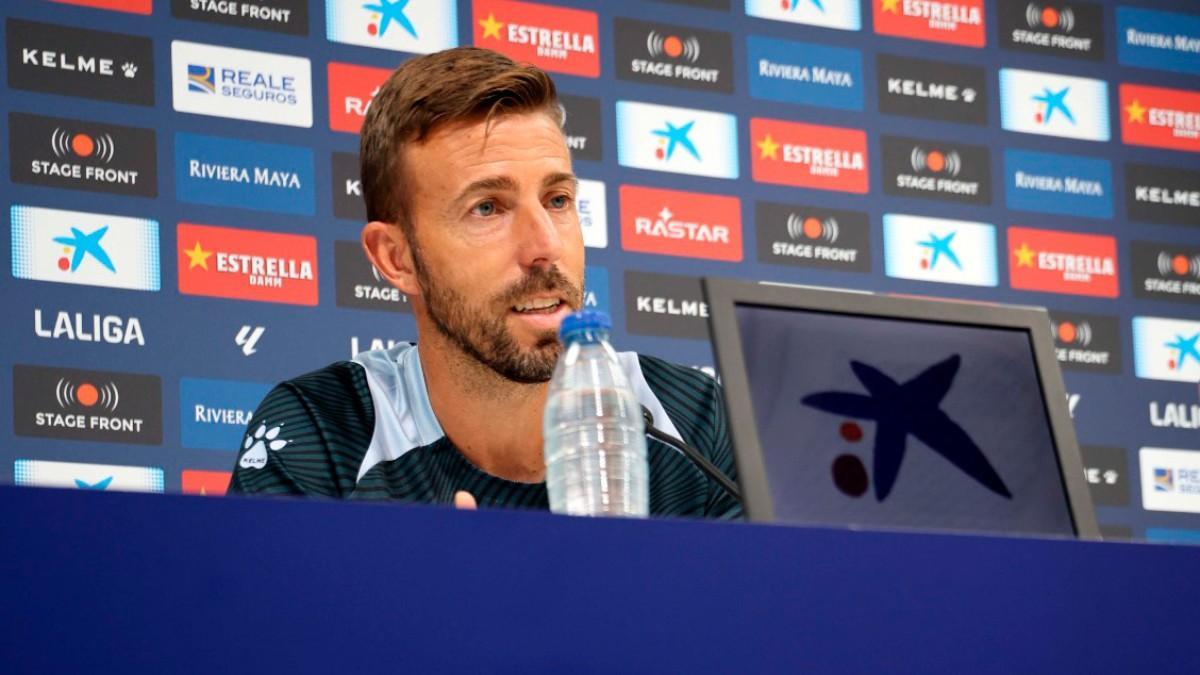 Luis García, en rueda de prensa