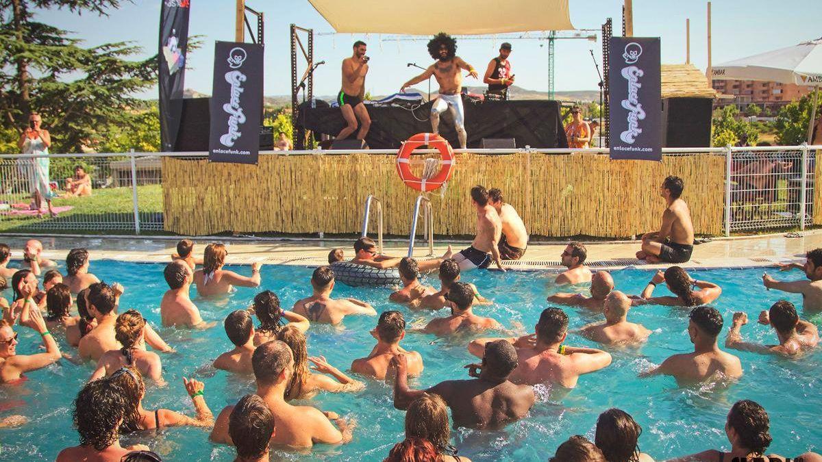 Una pasada edición del Slap!, celebrada en el camping de Zaragoza.