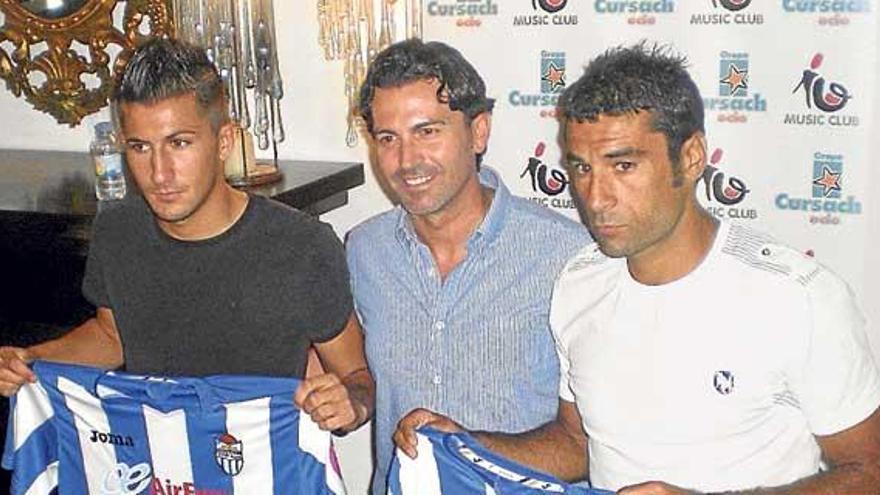 Fernando Crespí, con Rafel Sastre y Juanpe.