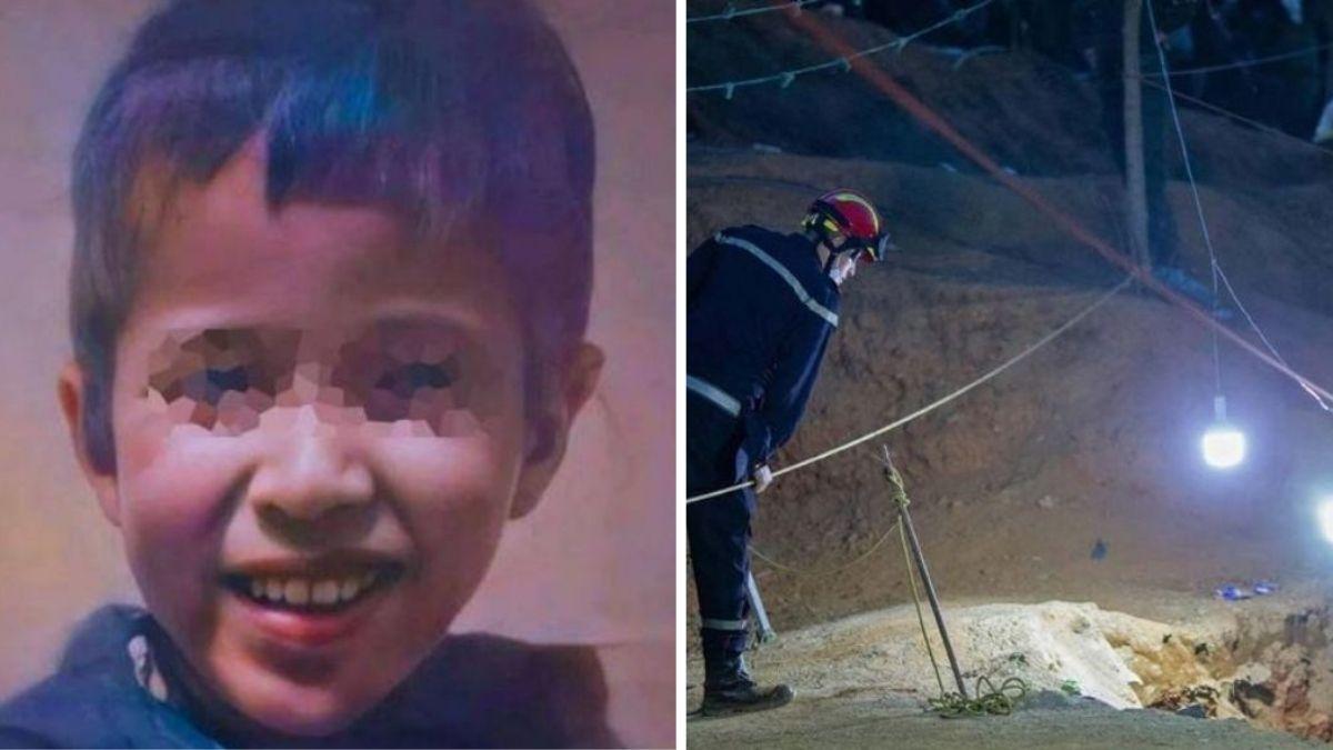 El equipo de rescate se acerca al niño atrapado en un pozo en Marruecos