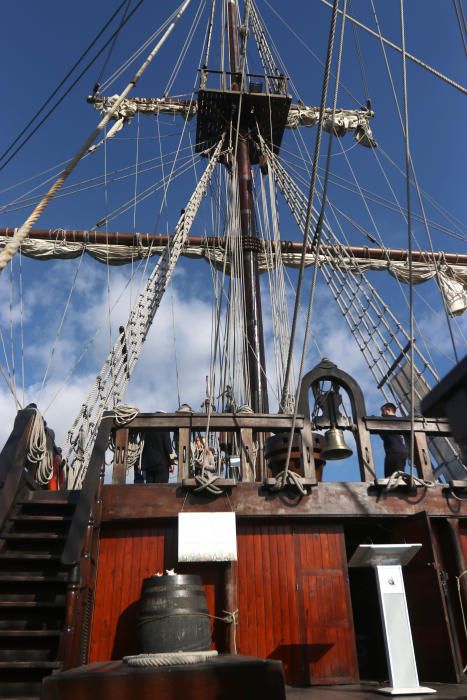 El galeón Andalucía, en el puerto de Málaga