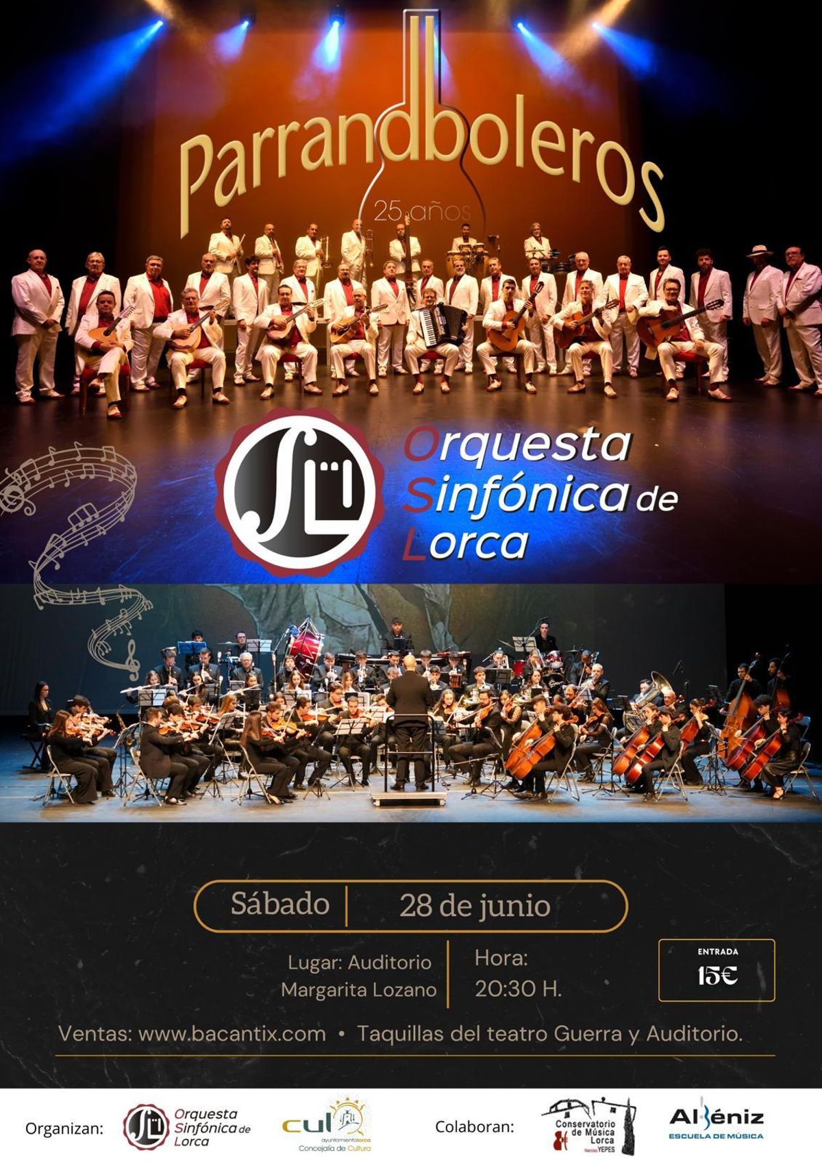 Cartel anunciador del concierto.