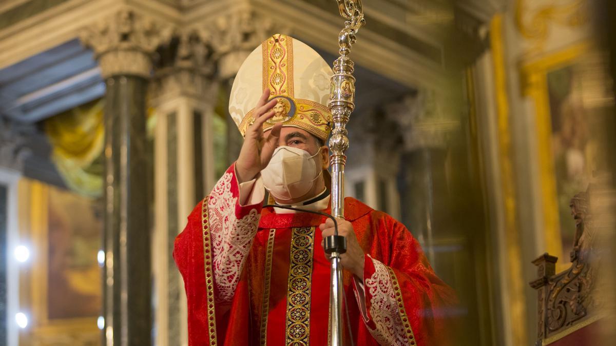 Jesús Catalá, durante la celebración en la Catedral