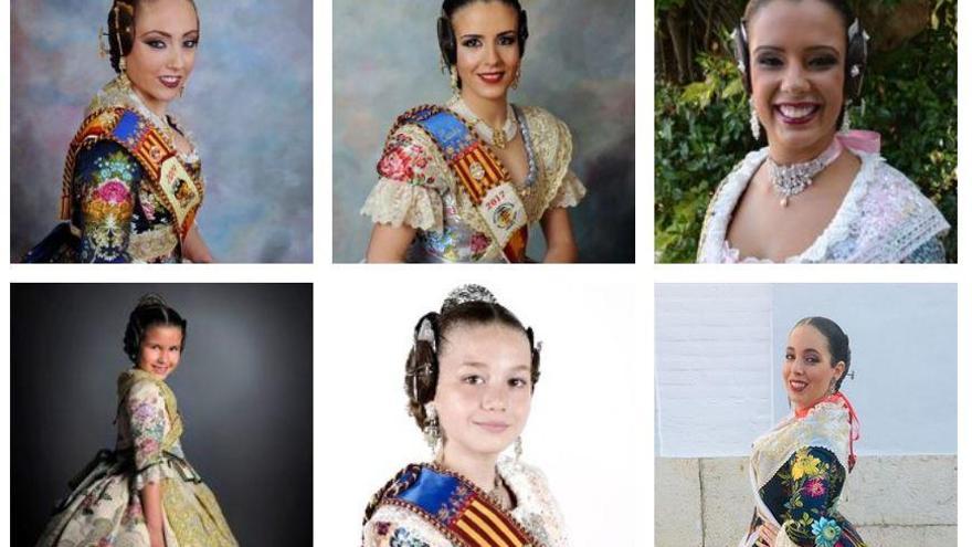 Cuatro jóvenes y dos niñas aspiran a ser las Falleras Mayores de la Junta de Sagunt