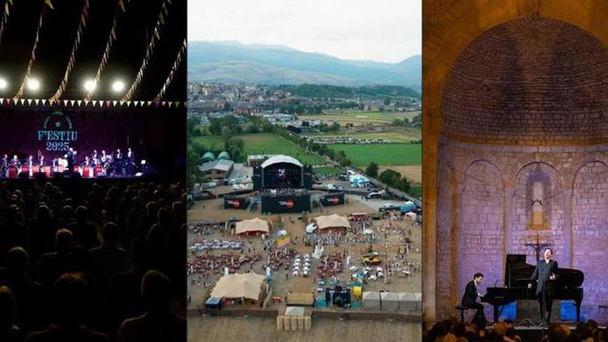 Imatges de les edicions passades de F'Estiu, Summerfest Cerdanya i Schubertíada.