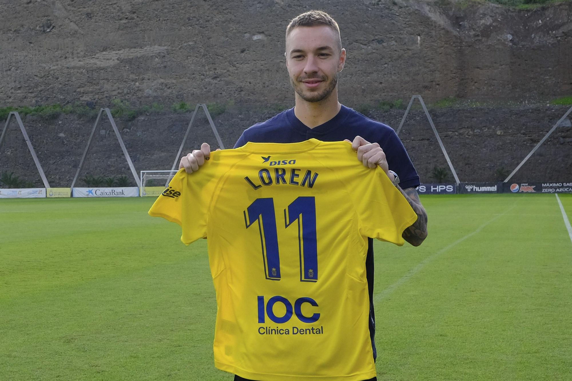 Presentación de Loren, nuevo jugador de la UD Las Palmas