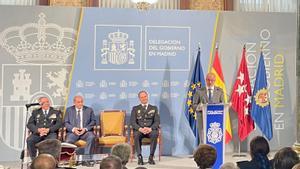Un momento de la ceremonia de toma de posesión del jefe superior de Policía en Madrid