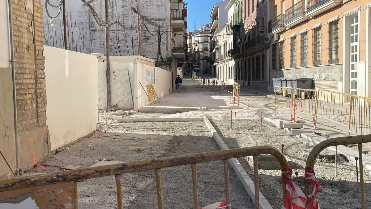 Una de las obras que se están ejecutando en Puente Genil.