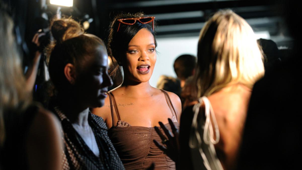 Rihanna, en el backstage