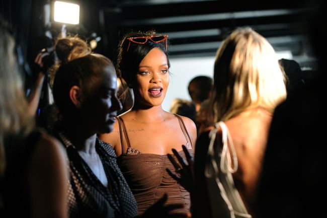 Rihanna, en el backstage