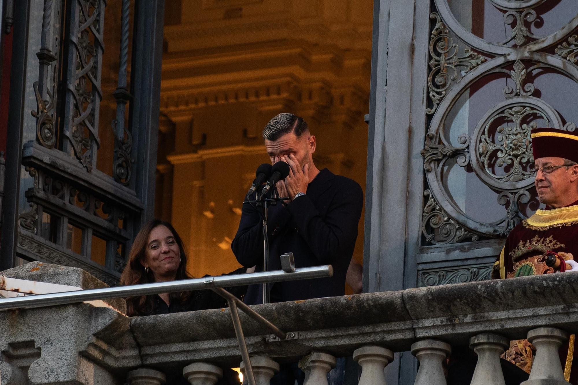 Lucas Pérez enamora con su pregón de las Fiestas de María Pita 2024