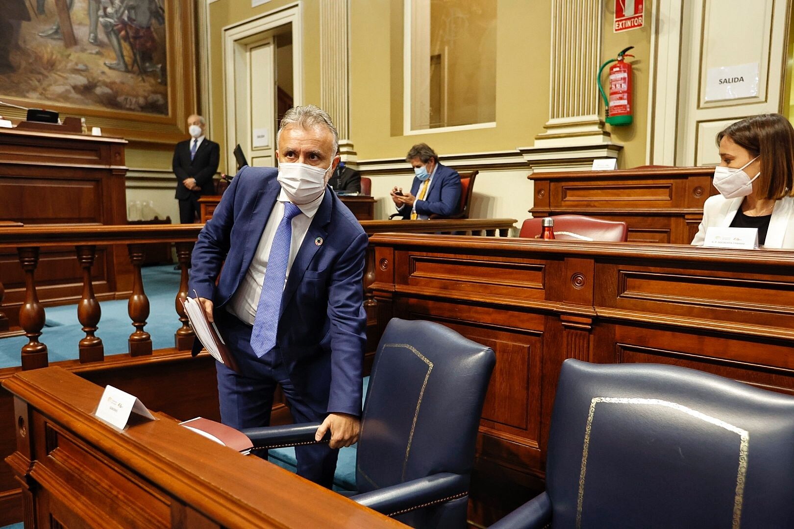 Pleno en el Parlamento de Canarias (9/2/21)