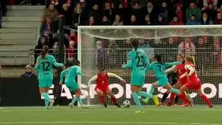 El 1x1 del Barça femenino contra el Brann