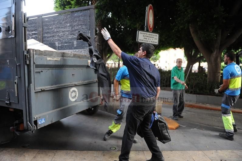 Desalojan al presunto violador del parking de la Glorieta