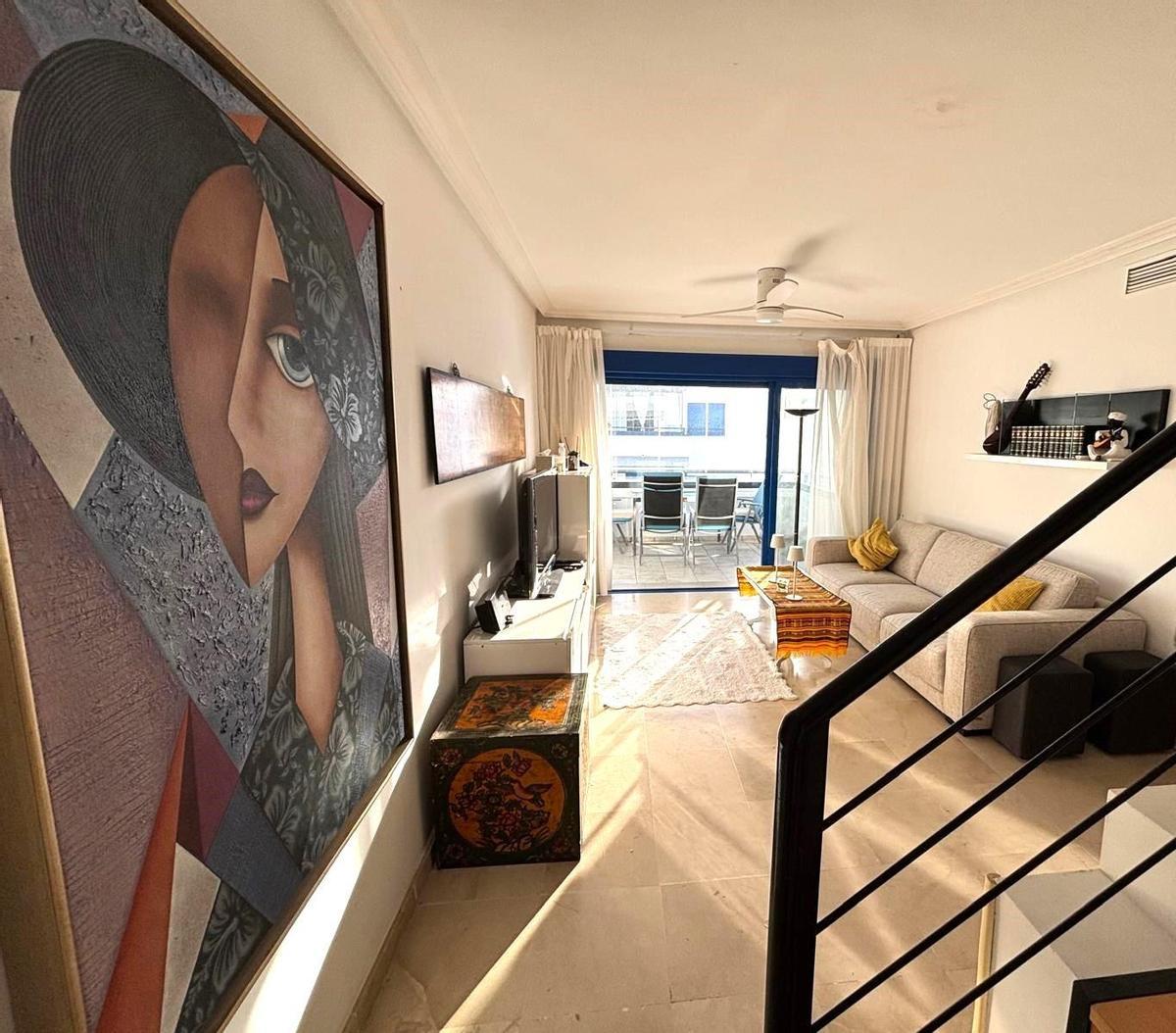 Salón de dúplex con terrza en El Peñoncillo, Torrox