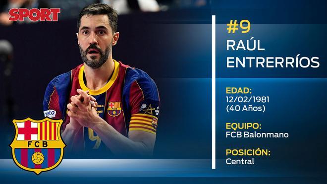 Raúl Entrerríos (FC Barcelona balonmano). Ha anunciado su retirada