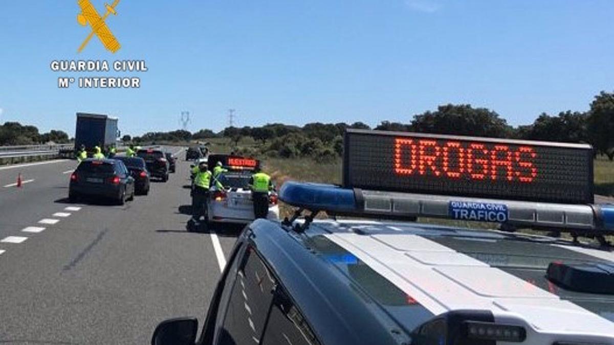 Control de alcohol y drogas de la Guardia Civil, en una imagen de archivo