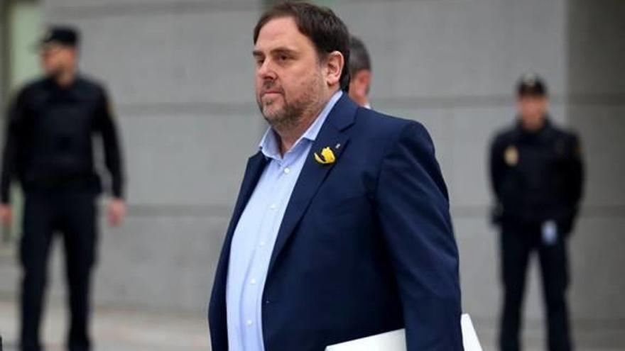 Junqueras accedint a l&#039;Audiència Nacional