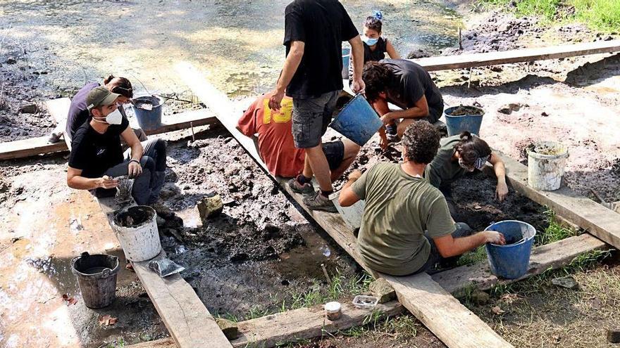 Els treballs al jaciment neolític de Banyoles