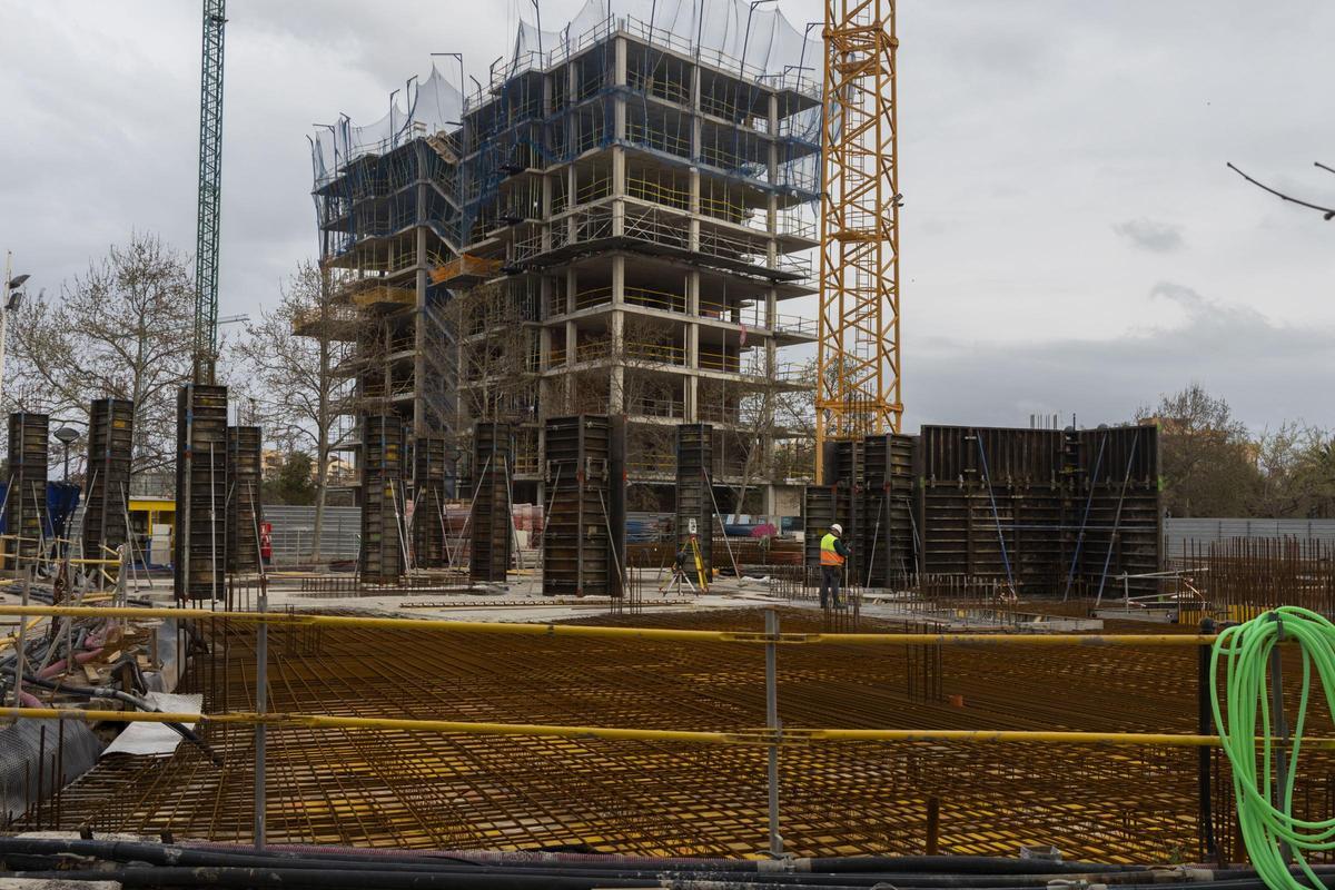 Obras de nueva construccion en el PAI Moreras, en imagen de archivo.