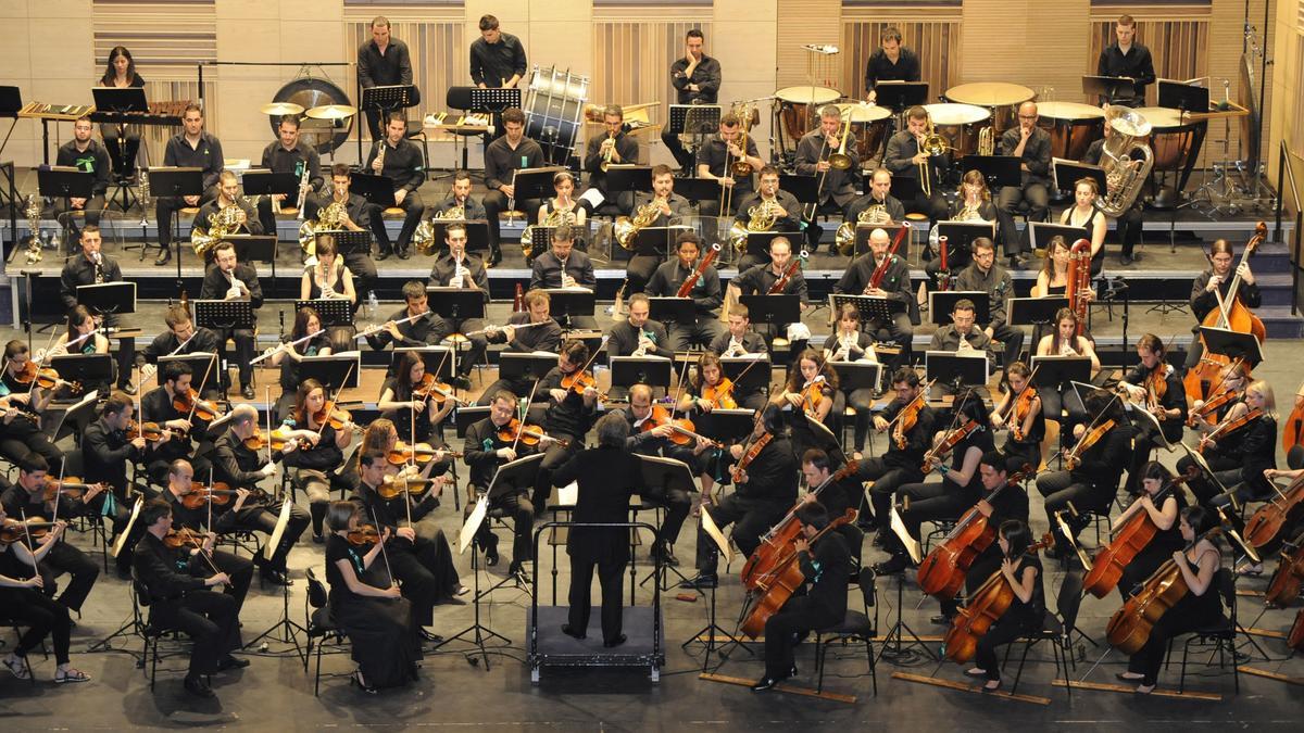 Concierto de la Orquesta de Extremadura en una imagen de archivo.