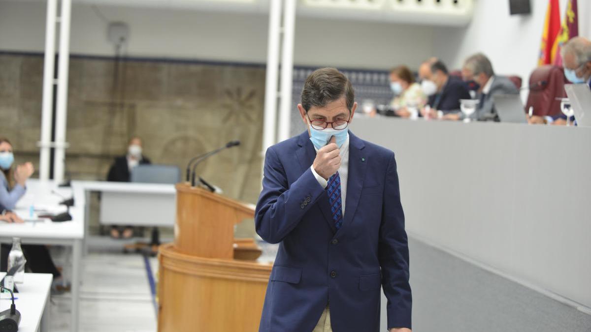 Manuel Villegas, en una imagen de archivo en la Asamblea Regional.