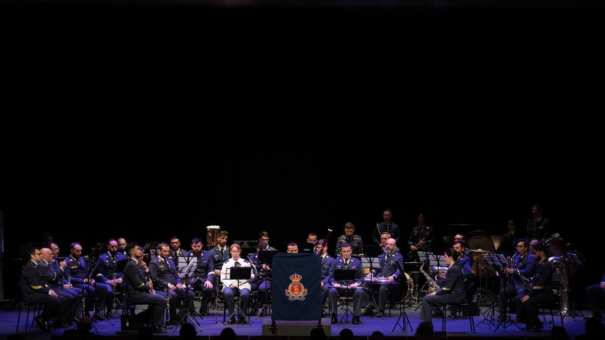 ZAMORA. VIII EDICION DEL CONCIERTO SOLIDARIO DE INVIERNO DE MUSICA MILITAR DE LA UNIDAD DE LA ACADEMIA BÁSICA DEL AIRE LEON. CLUB DE LA OPINION EL CORREO DE ZAMORA